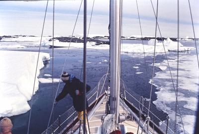 Jorge Bodanzky no barco