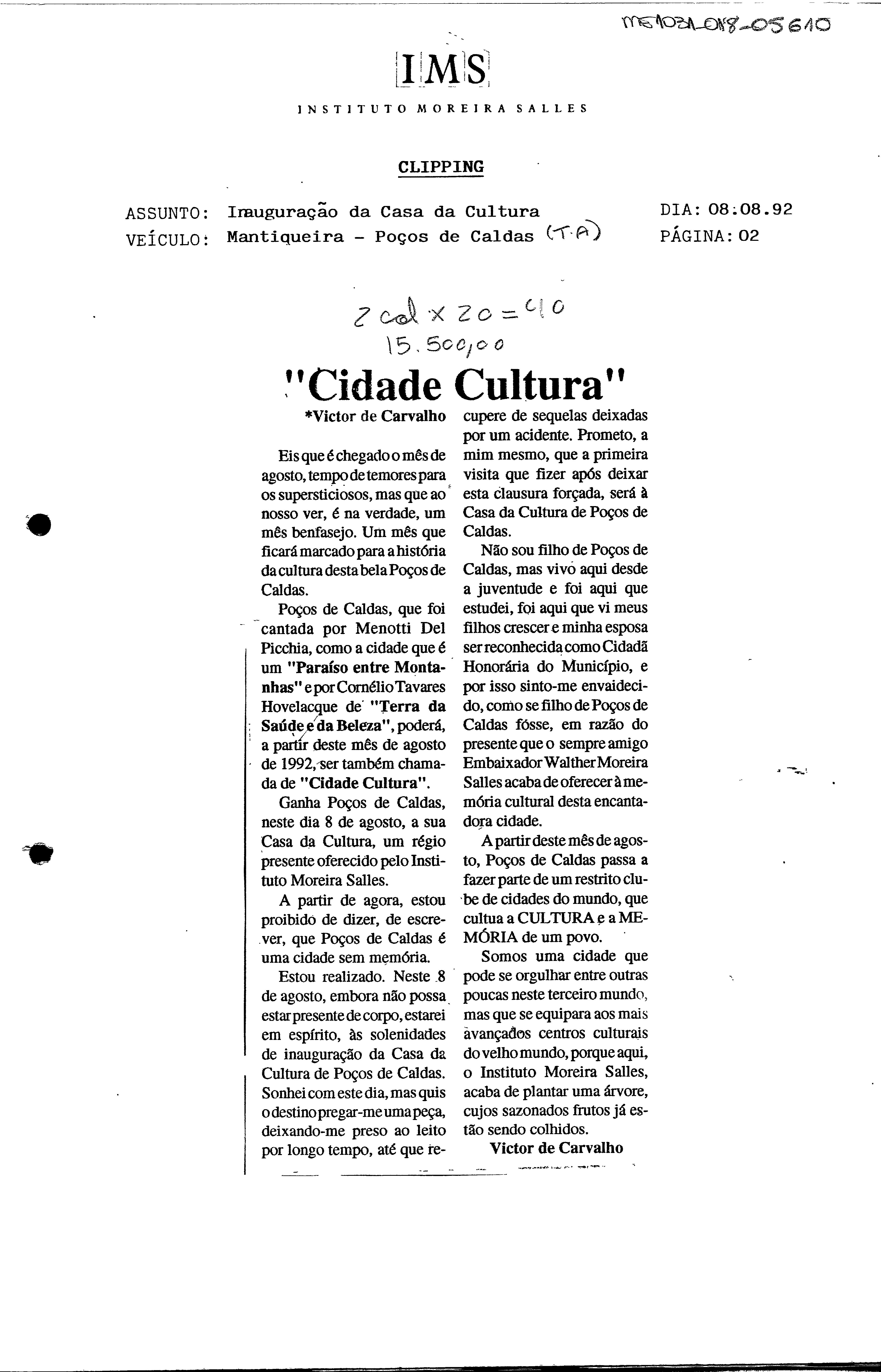 "Cidade Cultura"