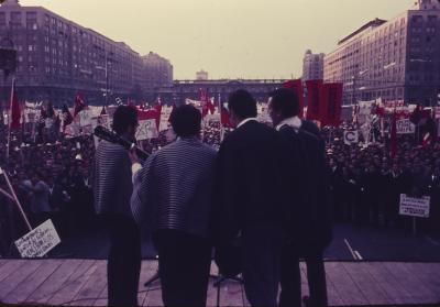 Manifestações a favor do governo de Salvador Allende
