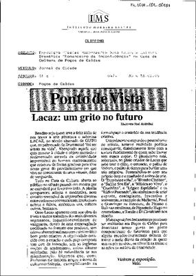 Lacaz: um grito no futuro