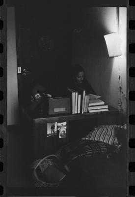 Lena Coelho dos Santos no alojamento dos professores (Colina)