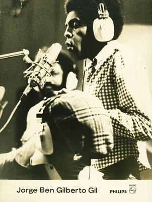 Jorge Ben Jor e Gilberto Gil em estúdio