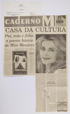 Casa da Cultura: Pai, mãe e filho: a poesia básica de Wim Wenders
