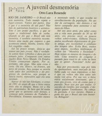 A juvenil desmemória