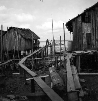 Vila da Barca, palafitas flutuantes