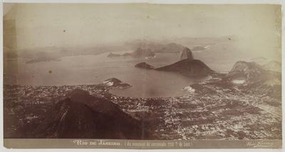 Vista panorâmica do Rio de Janeiro, a partir do topo do Corcovado