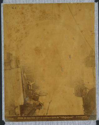 Revolta da armada - Efeito de uma bala 550 no subterrâneo de Villegaignon