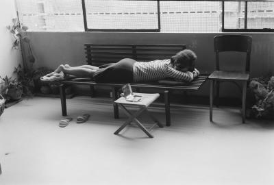 Philomena Miller no alojamento dos professores (Colina)