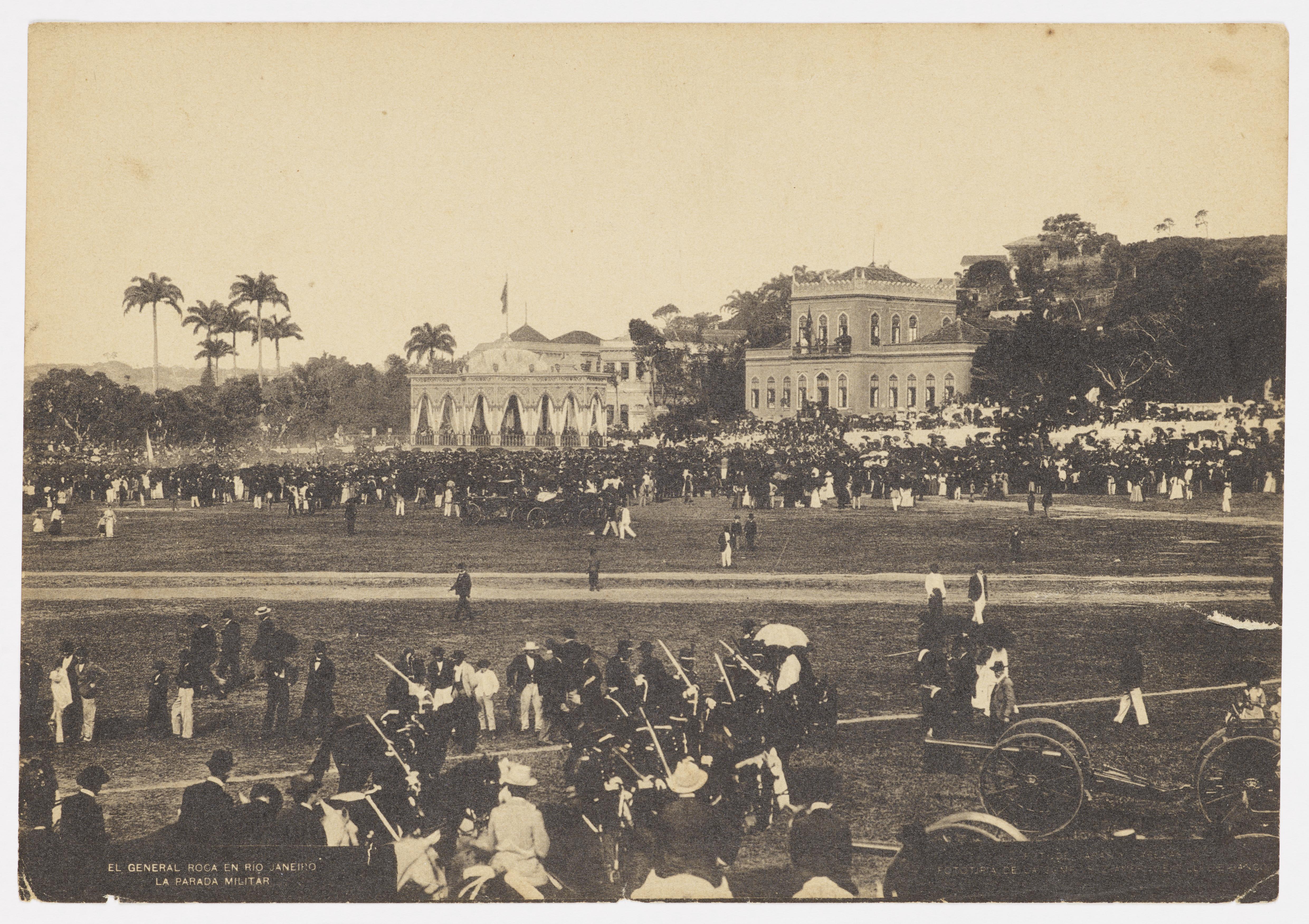 Visita do General Roca - parada militar