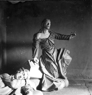 Via Crucis, Passos da Paixão, esculturas de Aleijadinho, Cristo e São João Evangelista no Passo do Horto