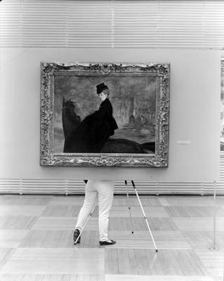 Registro da pintura A amazona, de Manet