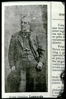 Ator Leonardo (reprodução de periódico)