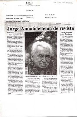 Jorge Amado é tema de revista