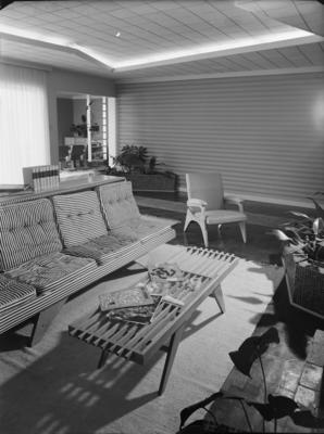 Mobília para sala na residência do arquiteto Clóvis Felipe Olga