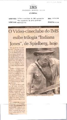 O Vídeo-cineclube do IMS exibe trilogia "Indiana Jones" de Spielberg, hoje