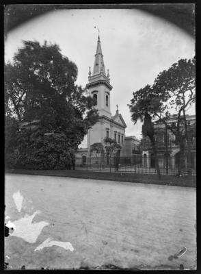 Igreja de São Jorge vista do Campo da Aclamação (atual Campo de Santana)