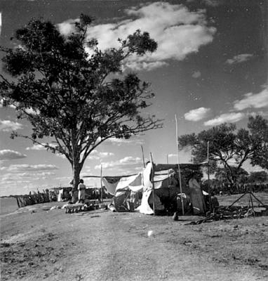 Acampamento às margens do Rio São Francisco