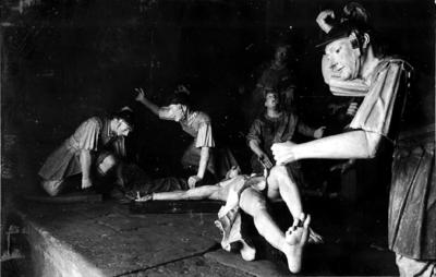 Via Crucis, Passos da Paixão, esculturas de Aleijadinho, Cristo no Passo da Crucificação