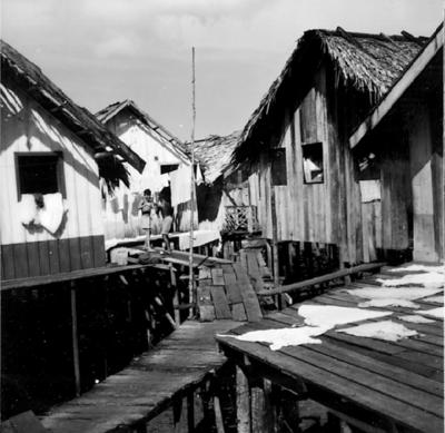 Vila da Barca, palafitas flutuantes