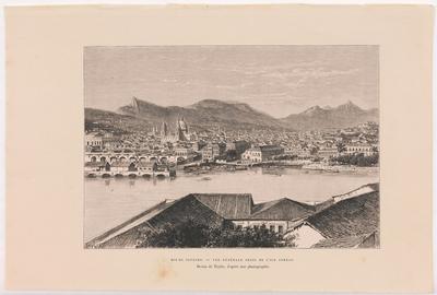 Rio de Janeiro. - Vue Générale Prise de l'Ile Cobras. Dessin de Taylor, d'après une photographie