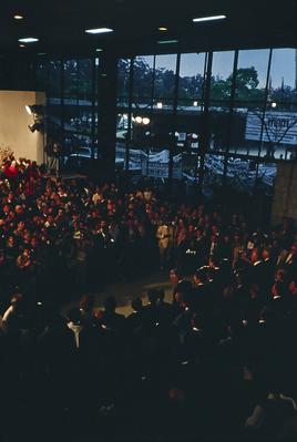 Abertura da 18ª Bienal pelo presidente José Sarney