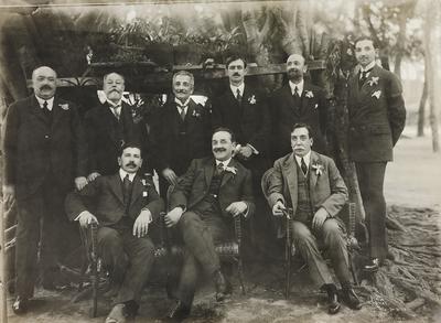 Autoridades no jardim do Palácio da Guanabara