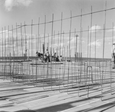 Trabalhadores na construção de Brasília