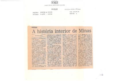 A história interior de Minas