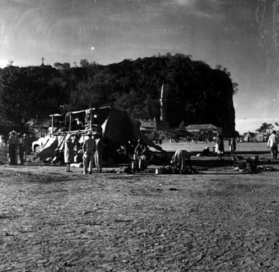 Acampamento de romeiros