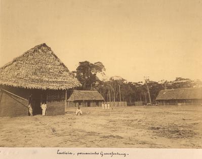 Povoado de Letícia, na fronteira peruana