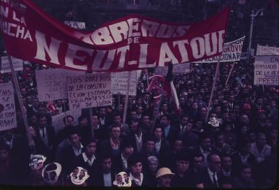 Manifestações a favor do governo de Salvador Allende