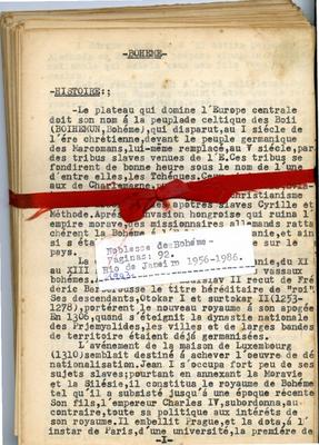 Apontamentos sobre a história da Boêmia