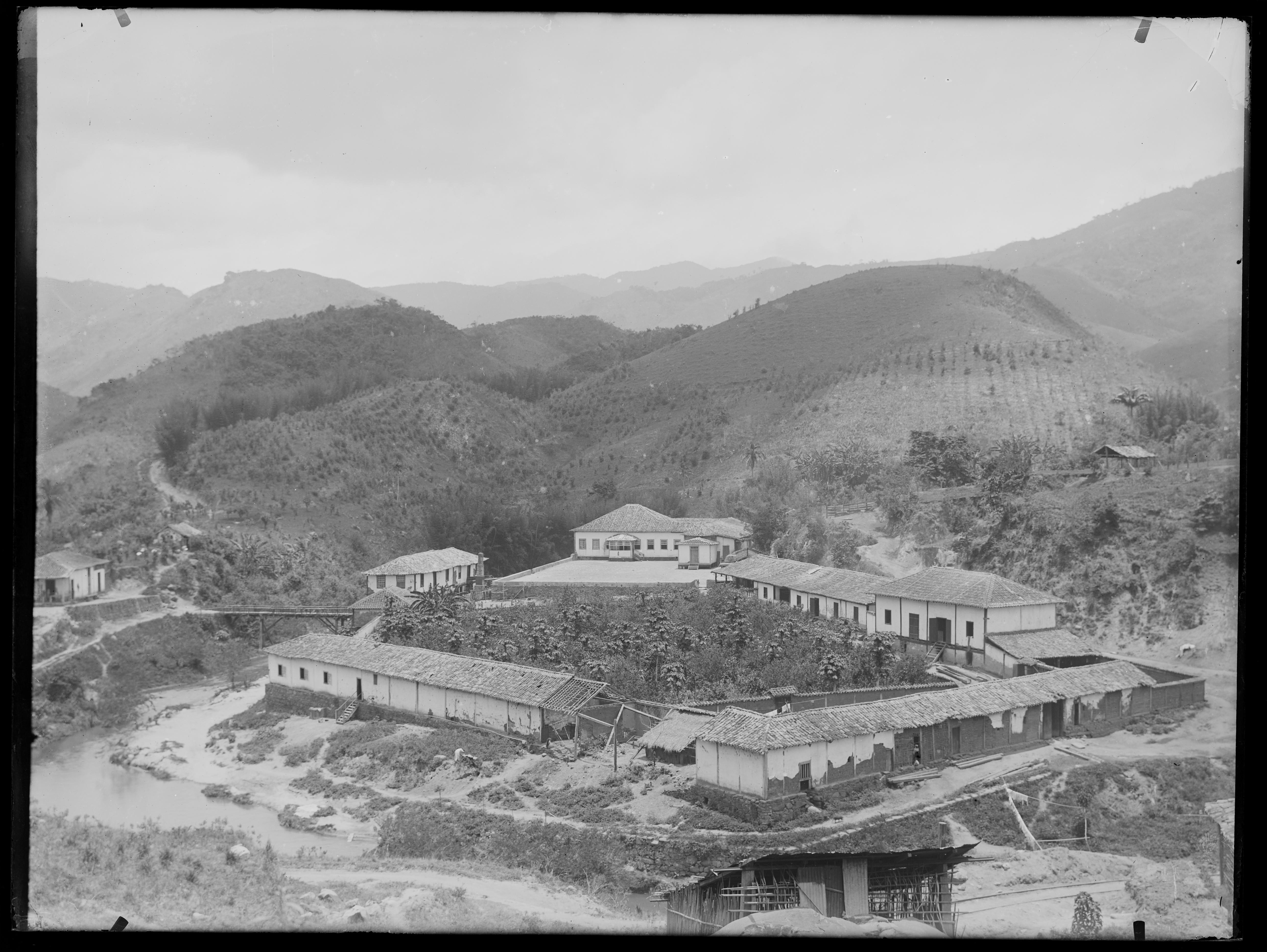 Fazenda de Café não identificada. Vista geral da sede