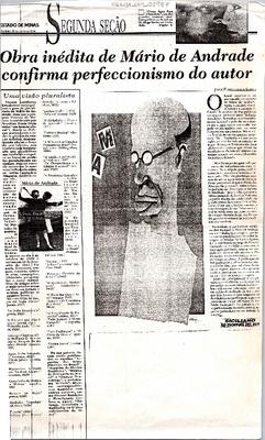 Obra inédita de Mário de Andrade confirma perfeccionismo do autor