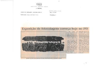 Exposição de fotocolagens começa hoje no IMS