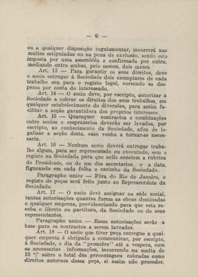 Estatutos da Sociedade Brasileira de Autores Theatrais