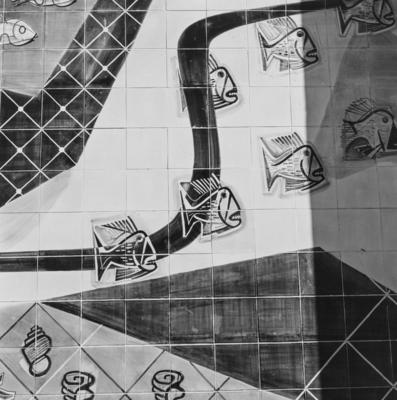 Painel de Burle Marx no Clube de Regatas Vasco da Gama, projeto de Américo Rodrigues Campelo