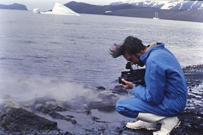 Jorge Bodanzky filmando