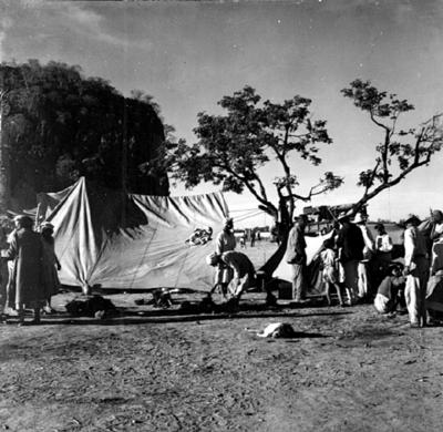 Acampamento de romeiros