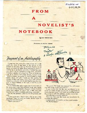 From a novelist's notebook