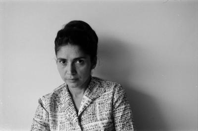 Zila Mamede no alojamento dos professores (Colina)