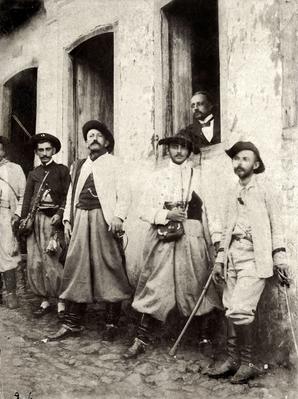 General C. Eugênio e estado-maior em Monte Santo