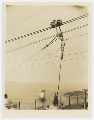 Construção do bondinho do Pão de Açúcar