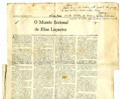 O mundo ficcional de Elisa Lispector