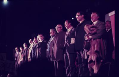 Salvador Allende no desfile militar de comemoração à independência chilena