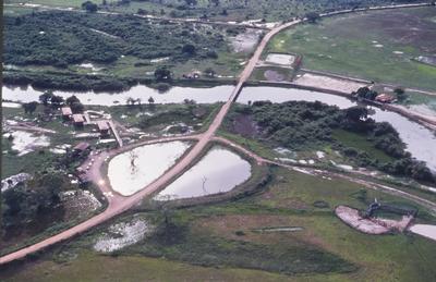 Vista aérea para cidade