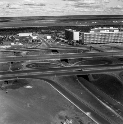 Vistas aéreas, eixo rodoviário