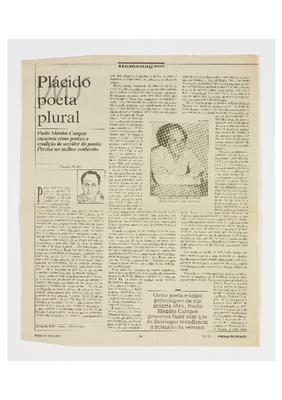 Plácido poeta plural