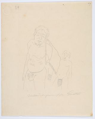 Velho e menina Guatós