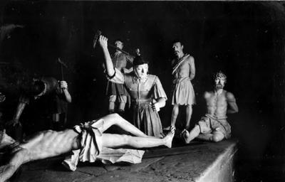 Via Crucis, Passos da Paixão, esculturas de Aleijadinho, Cristo no Passo da Crucificação